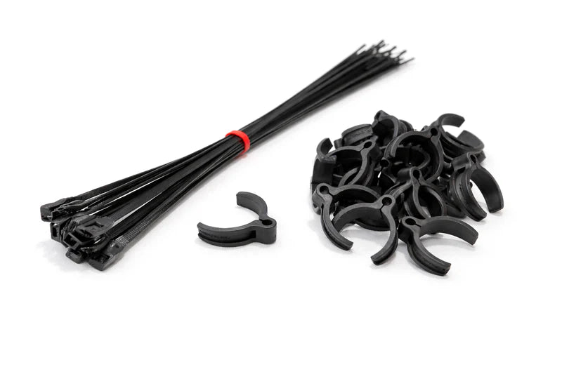 Flexroute TPV Rubber Line Clamps for Tubing Small 3/16"-1/4" (4.8mm-6.5mm) - 25 Pack