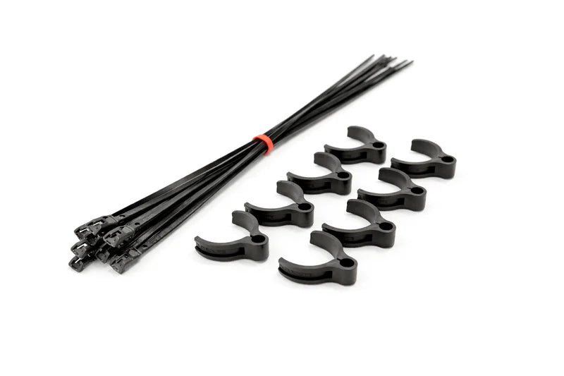 Flexroute TPV Rubber Line Clamps for Tubing Medium 9/32"-3/8" (7.1mm-9.5mm) - 8 Pack