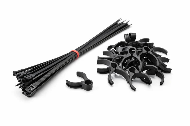 Flexroute TPV Rubber Line Clamps for Tubing Large 3/8"-1/2" (9.5mm-12.7mm) - 25 Pack