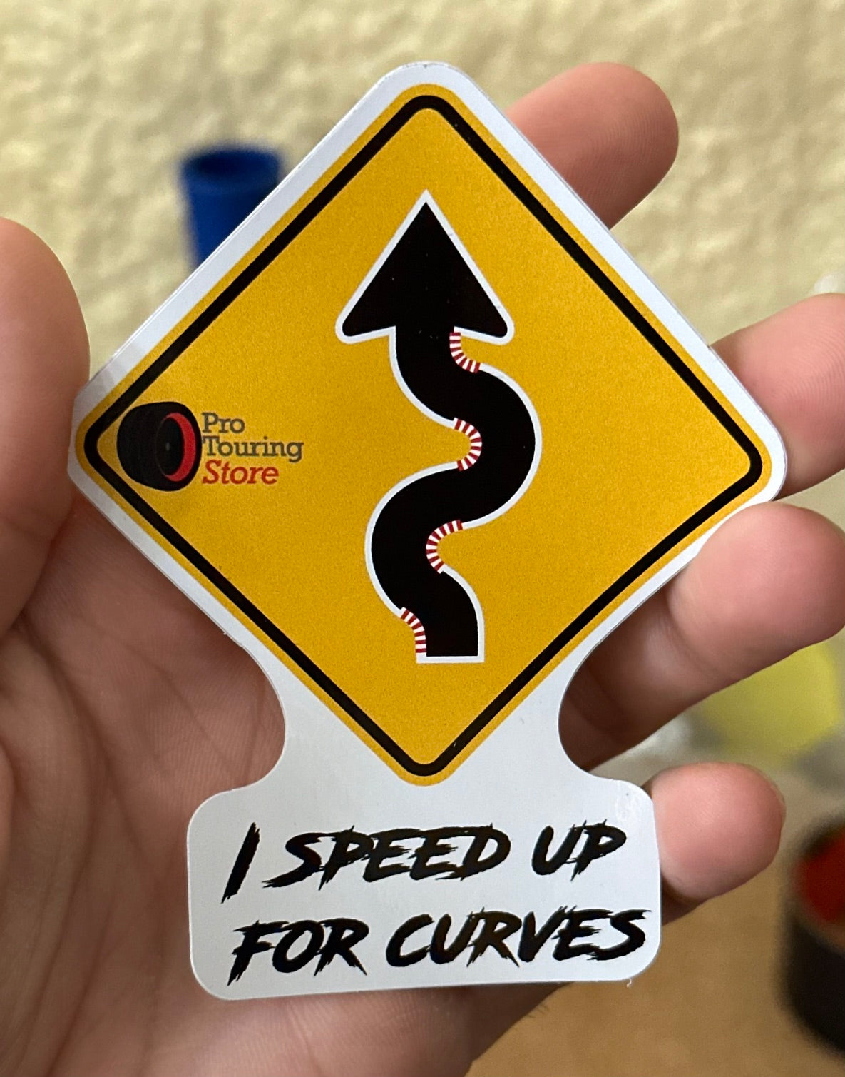 I Speed Up For Curves Decal - Sticker - Pro Touring