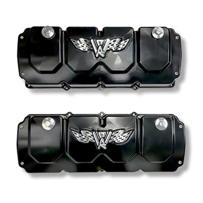 Gen 3 Hemi Billet Valve Covers by Wegner - 5.7 6.1 6.2 6.4 Mopar Hellcat