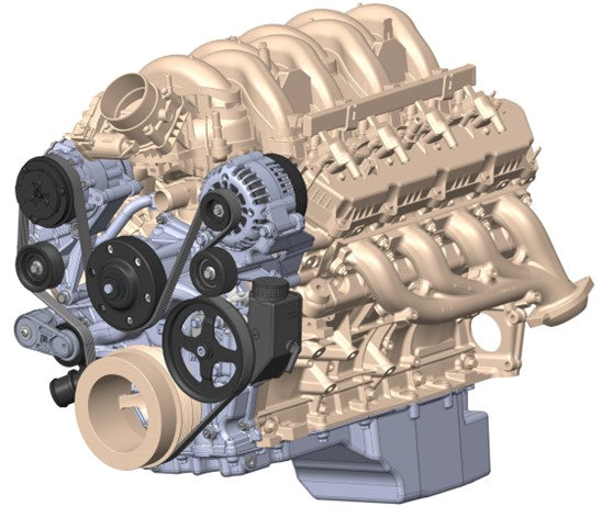 Ford Godzilla High-Mount Accessory Drive AND Oiling System - COMPLETE - by Holley 20-340 7.3L