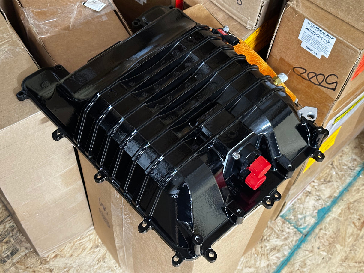 New ZL1 LSA Supercharger Lid - Powdercoated Gloss Black 12622236