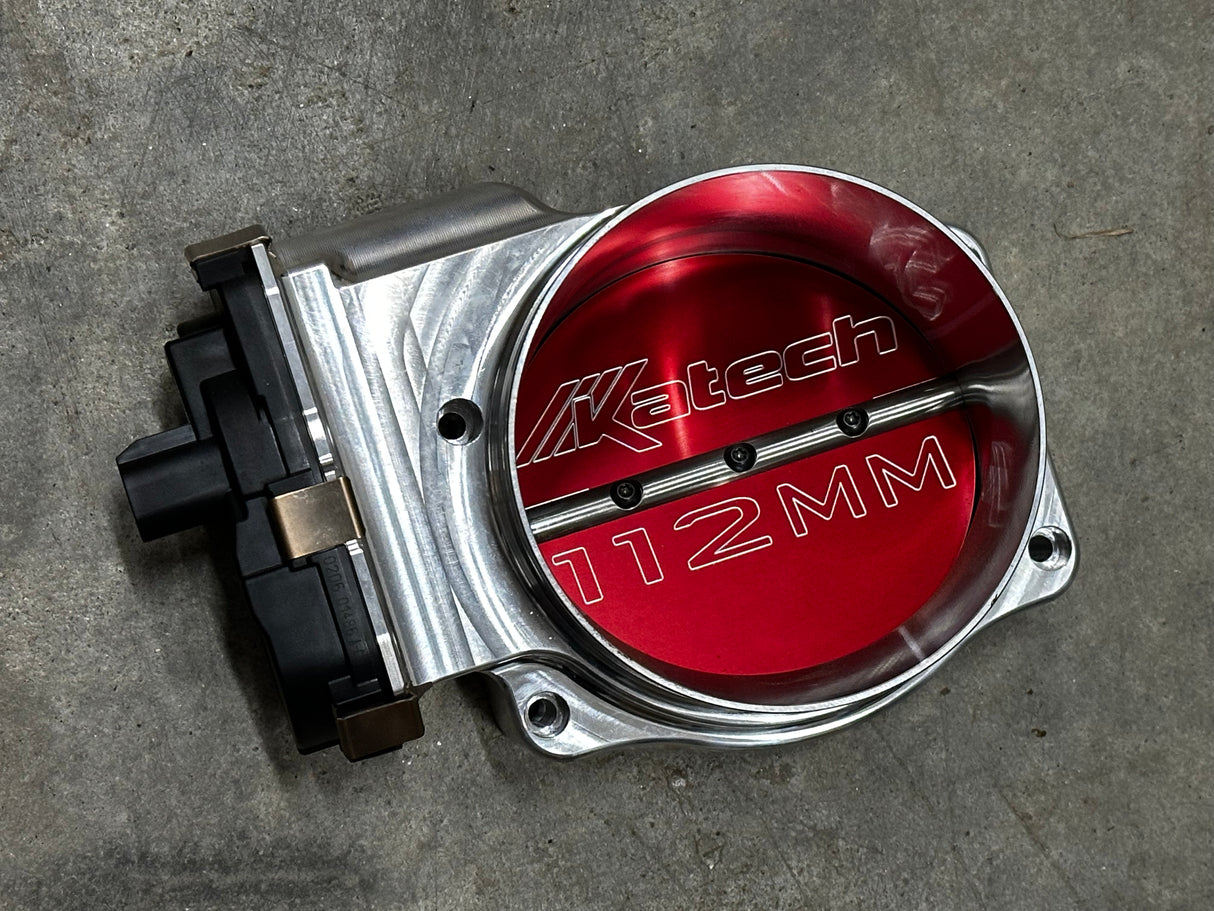 GARAGE SALE - Katech 112mm LS DBW Throttle Body Clear Anodized billet