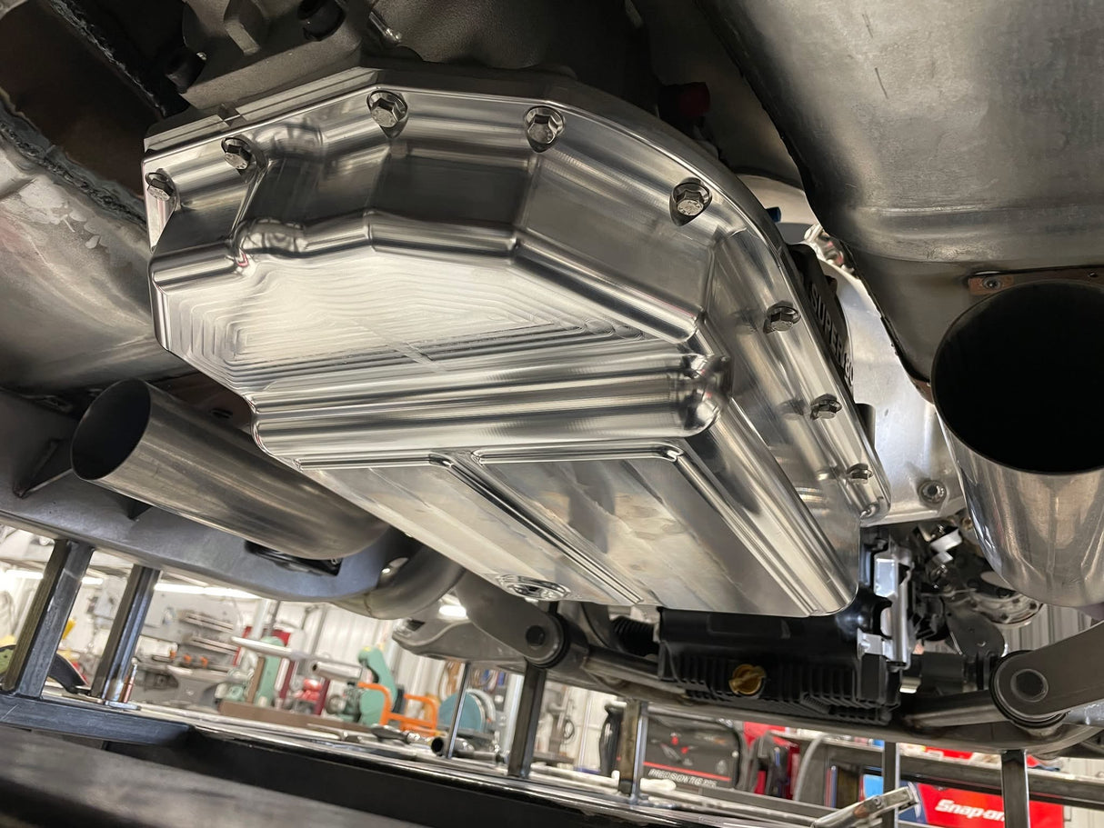 Billet Aluminum 4L80e Transmission Pan - 4L85e Trans Oil
