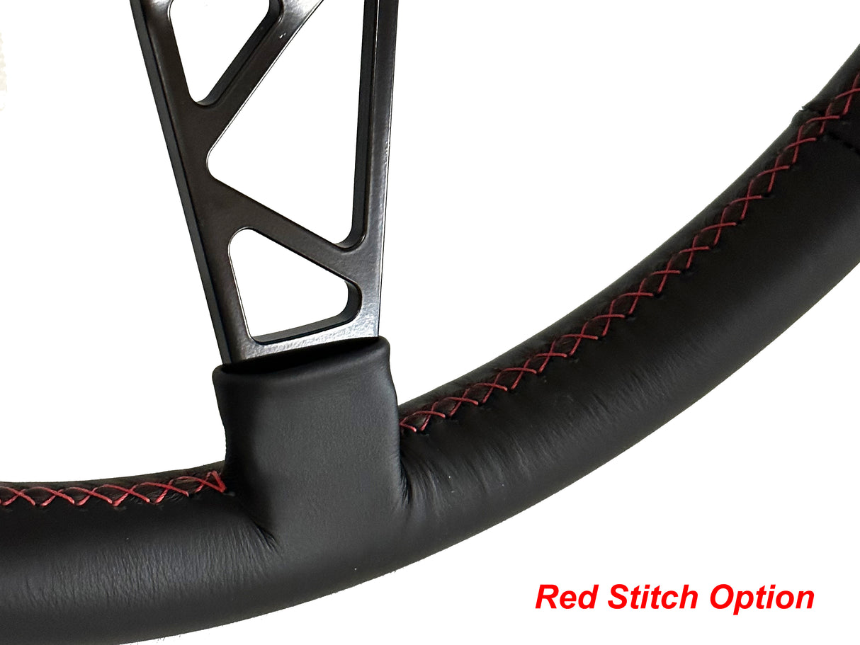 Truss Style Steering Wheel - 14" Leather Wrapped by Lecarra