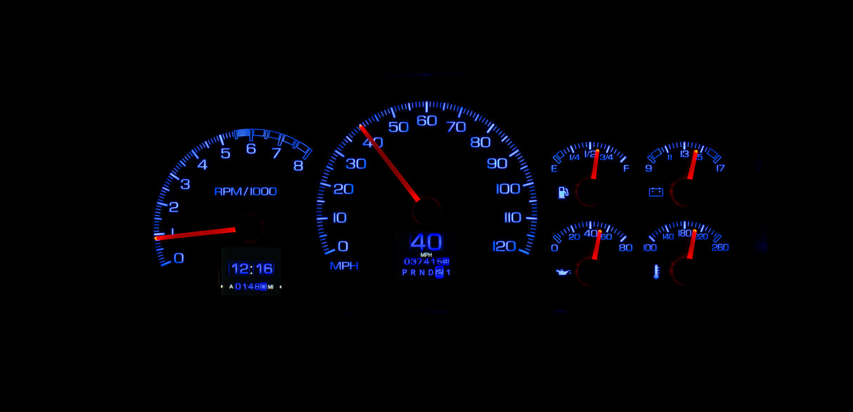 Dakota Digital RTX Gauges for 1995-1998 Chevy Pickup RTX-95C-PU-X GMC OBS GMT400