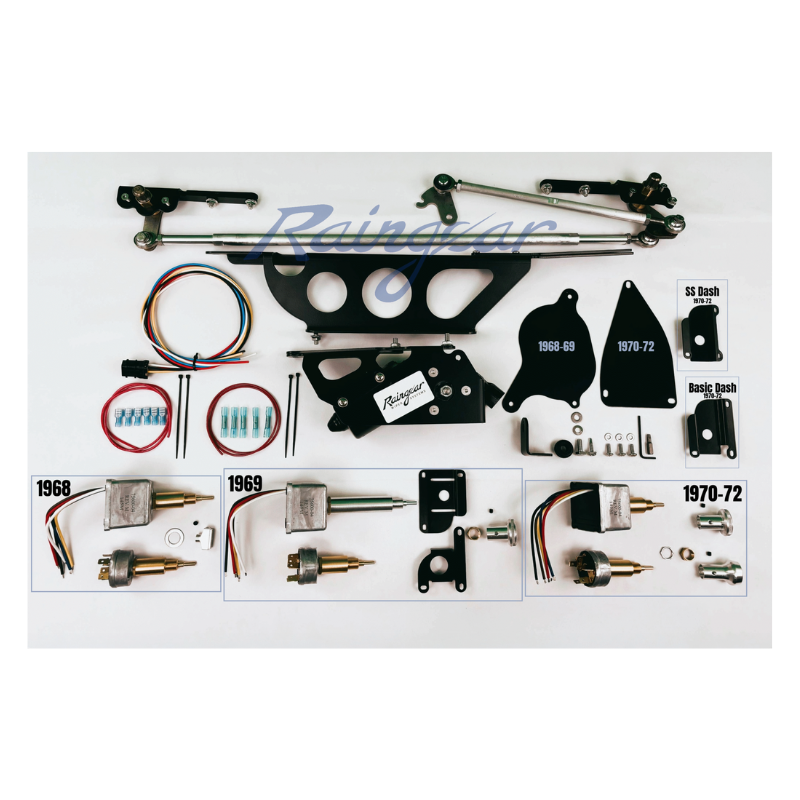 Raingear Hidden Wiper System 1970-1972 Chevelle Malibu Monte Carlo