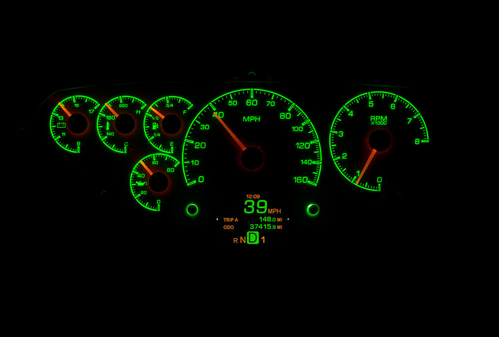Dakota Digital HDX Gauges for 1955- 59 Chevy Pickup - HDX-55C-PU