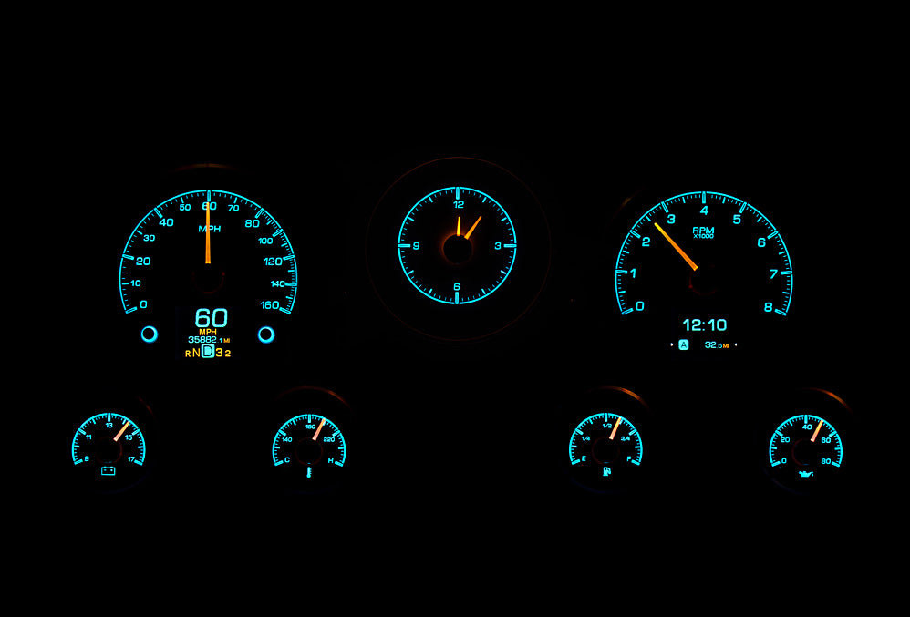 Dakota Digital HDX Gauges for 1967- 72 Chevy/ GMC Pickup - HDX-67C-PU