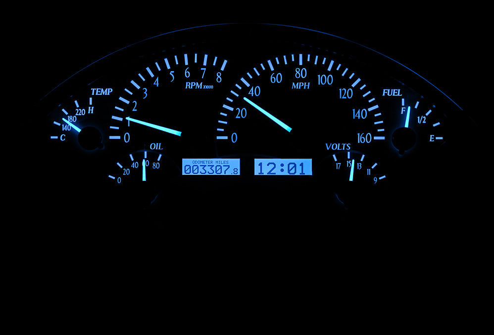 Dakota Digital VHX Gauges for 1955- 56 Chevy Car - VHX-55C