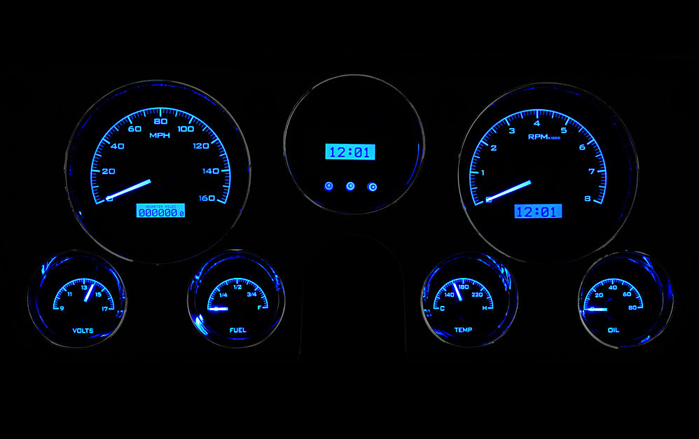Dakota Digital VHX Gauges for 1967- 72 Chevy/ GMC Pickup - VHX-67C-PU, VHX-67C-PA