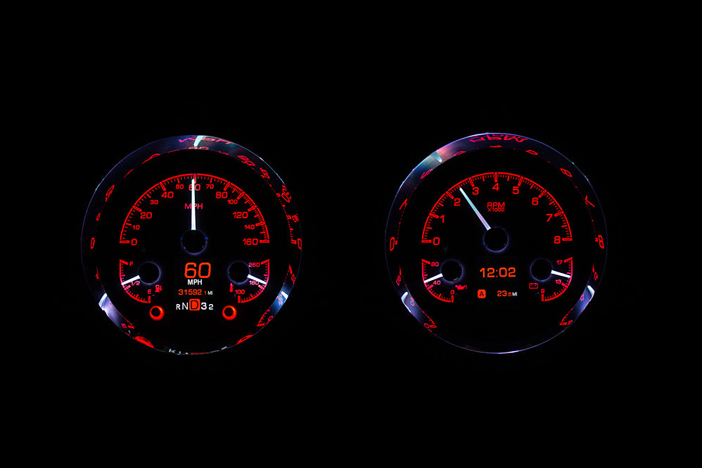 Dakota Digital HDX Gauges for 1954 Chevy Pickup - HDX-54C-PU
