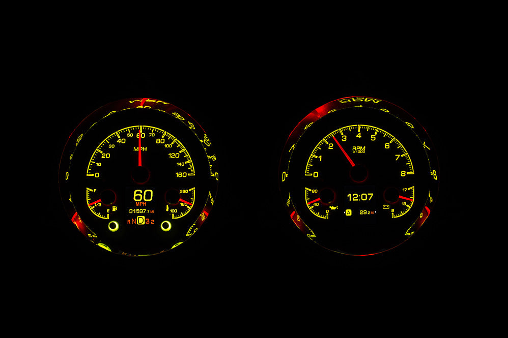Dakota Digital HDX Gauges for 1954 Chevy Pickup - HDX-54C-PU