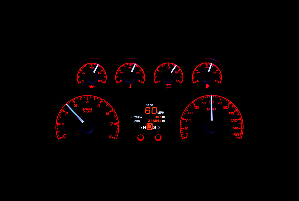 Dakota Digital HDX Gauges for 1988- 94 Chevy/ GMC Pickup/SUV - HDX-88C-PU