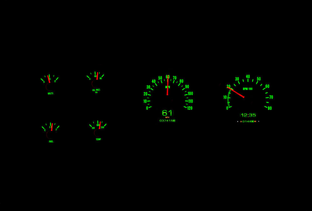Dakota Digital RTX Gauges for 1973 - 1987 Chevy Pickup, 1973 - 1991 Chevy Blazer, GMC Jimmy and Suburbans