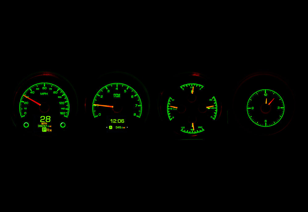 Dakota Digital HDX Gauges for 1970- 1974 Dodge Challenger / Plymouth Cuda with Rallye Dash