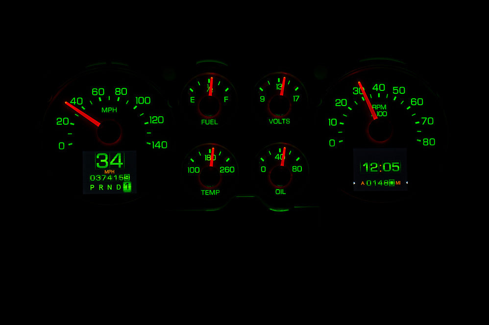 Dakota Digital RTX Gauges for 1978 - 1988 Chevy Monte Carlo, 1978 -1987 Chevy El Camino, Malibu, Caballero