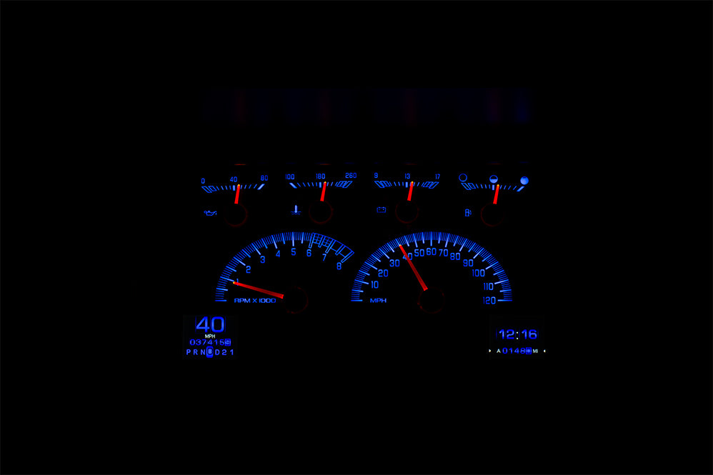 Dakota Digital RTX Gauges for 1992- 94 Chevy/ GMC Pickup/ Suburban/ Tahoe/ Yukon - RTX-92C-PU-X