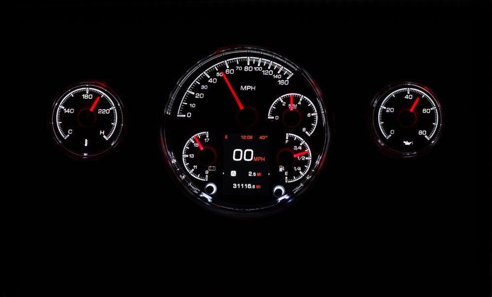 Dakota Digital HDX Gauges for 1957 Chevy Car - HDX-57C