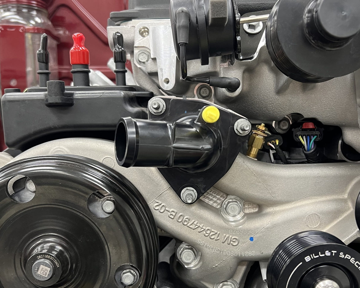 Gen V LT Billet Thermostat Housing - Straight LT1 LT4 LT5 L83 L86