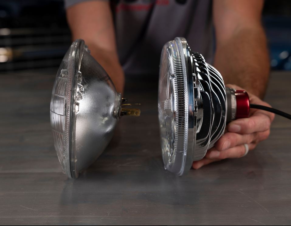 Holley RetroBright LED Headlights - 5.75" Round - Classic