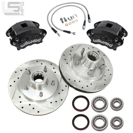 GM 71-87 C10 Front Brake Upgrade for OEM Spindle, by LSMFG