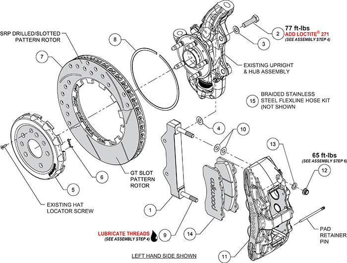 Corvette C8 Front Big Brake Kit by Wilwood - SX6R 140-17004