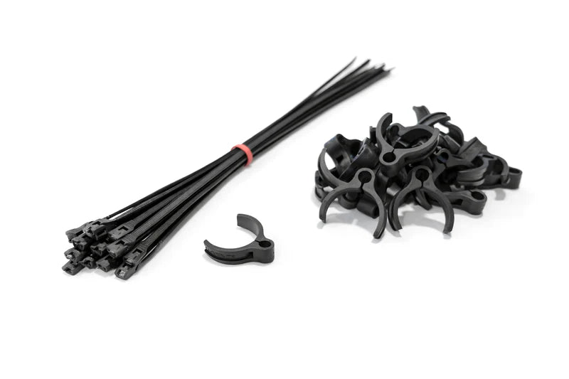 Flexroute TPV Rubber Line Clamps for Tubing Medium 9/32"-3/8" (7.1mm-9.5mm) - 25 Pack