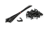 Flexroute TPV Rubber Line Clamps for Tubing Medium 9/32"-3/8" (7.1mm-9.5mm) - 25 Pack