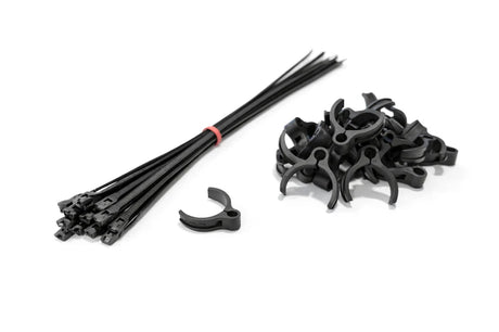 Flexroute TPV Rubber Line Clamps for Tubing Medium 9/32"-3/8" (7.1mm-9.5mm) - 25 Pack