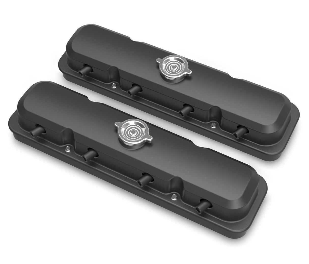 Pontiac Style 2-piece LS Valve Covers by Holley - Black 241-192