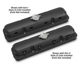 Pontiac Style 2-piece LS Valve Covers by Holley - Black 241-192