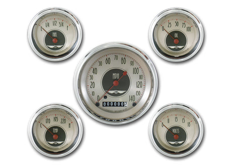 Classic Instruments American Nickel 5 Gauge Set | Classic Instruments