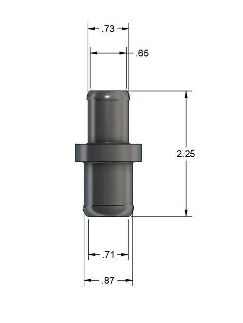 5/8 to 3/4 Barb Hose Joiner- Coupler Union - High Flow