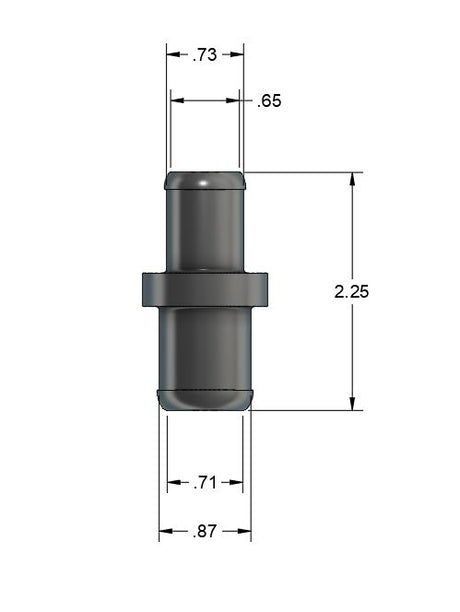 5/8 to 3/4 Barb Hose Joiner- Coupler Union - High Flow
