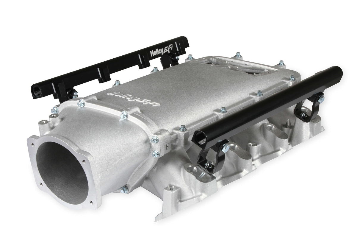 Holley ULTRA Lo-Ram Intake Manifold - Cast - LS1 Cathedral Port Single Injector 300-621