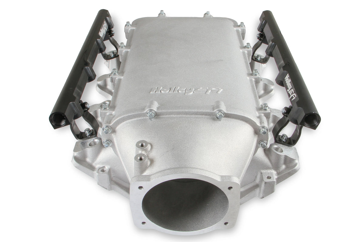 Holley ULTRA Lo-Ram Intake Manifold - Cast - LS1 Cathedral Port Single Injector 300-621