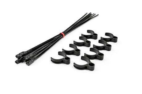 Flexroute TPV Rubber Line Clamps for Tubing Large 3/8"-1/2" (9.5mm-12.7mm) - 8 Pack