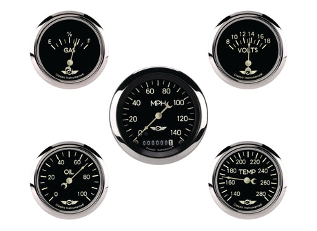 Classic Instruments Classic Series Five Gauge Set, 3-3/8" | Classic Instruments