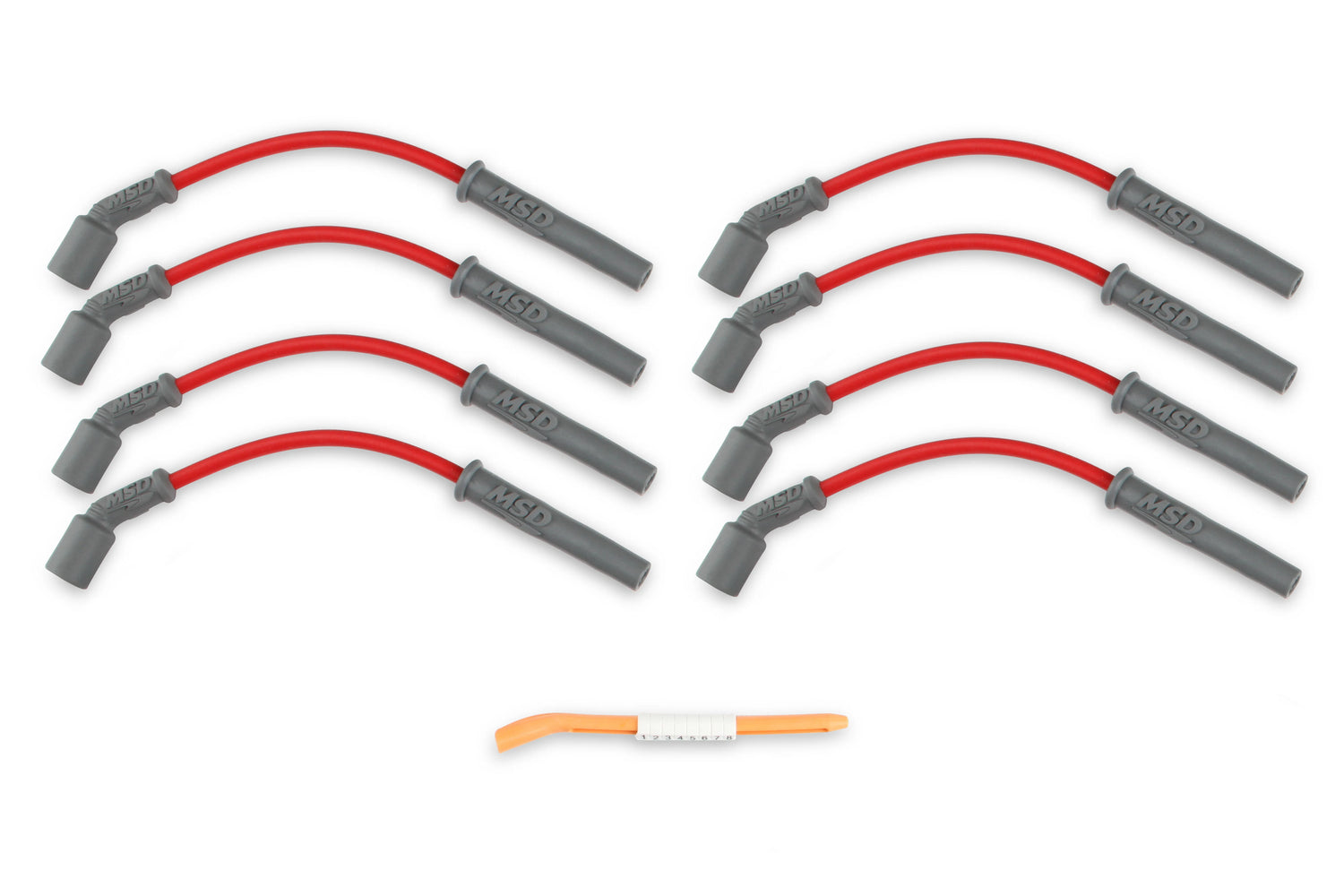 MSD Ignition Pro Race Orange Spark Plug Wire Boot & Terminal – High Temp, Sold Individually