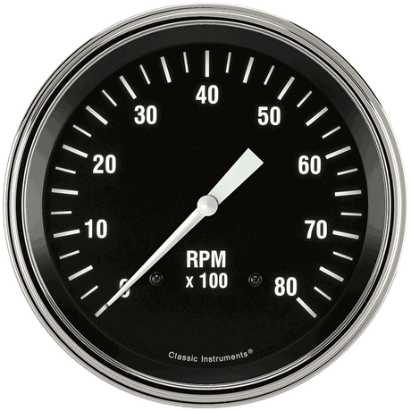 Classic Instruments Hot Rod 4-5/8" Tachometer Gauge | Classic Instruments