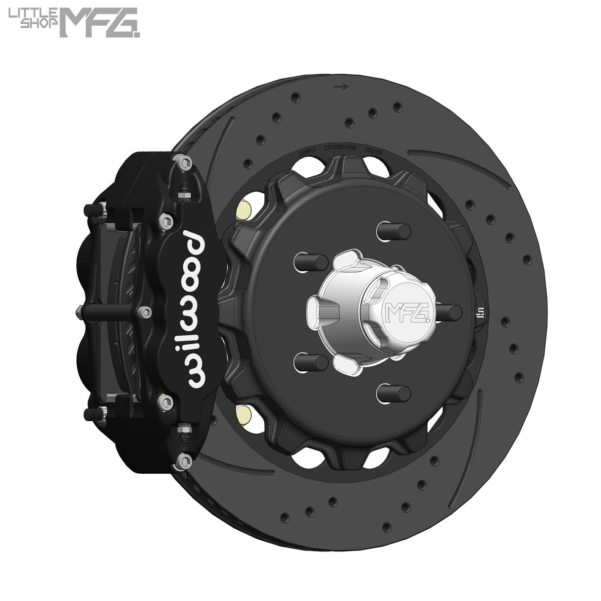 GM 1963-1987 C10 Front 14" 6-Piston Big Brake Kit (for Wilwood Iron ProSpindles) by LSMFG