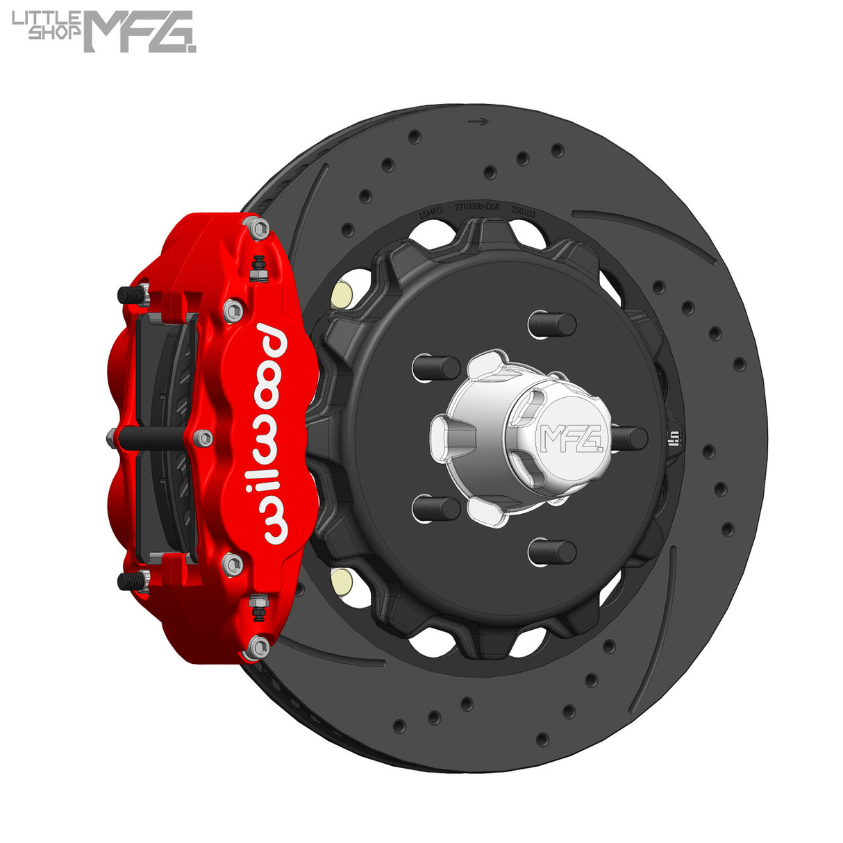 GM 1963-1987 C10 Front 14" 6-Piston Big Brake Kit (for Wilwood Iron ProSpindles) by LSMFG
