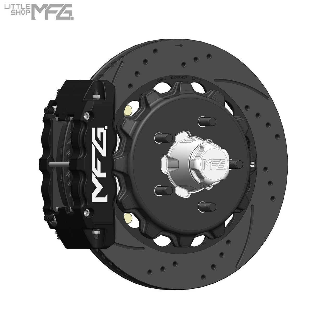 GM 1960-1987 C10 Front 14" 6-Piston Big Brake Kit (for CPP Modular Spindles) by LSMFG