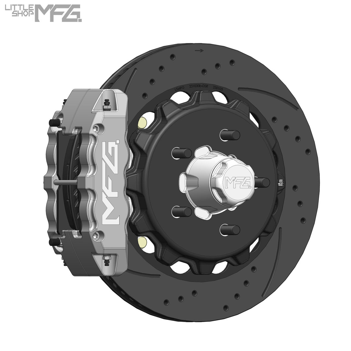 GM 1960-1987 C10 Front 14" 6-Piston Big Brake Kit (for CPP Modular Spindles) by LSMFG