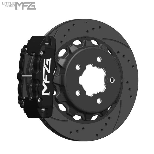GM AFX Front 14" 6-Piston Big Brake Kit (for CPP AFX Modular Spindles) Camaro Chevelle Nova by LSMFG