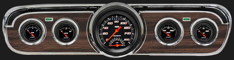 Classic Instruments Velocity Series Black 1965-66 Mustang Package w/ Ultimate | Classic Instruments