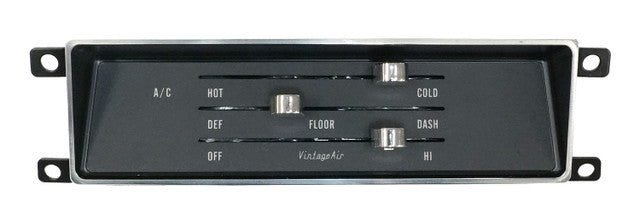 1967-68 Camaro without Factory Air, with Billet Deluxe RGB Control GEN 5® SureFit® Complete Kit - 961252
