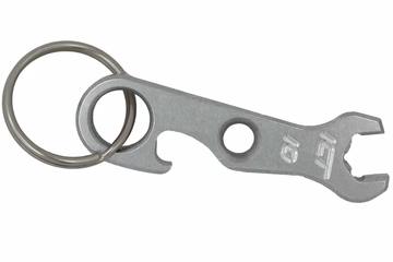 10mm Billet Aluminum Bottle Opener Wrench Keychain